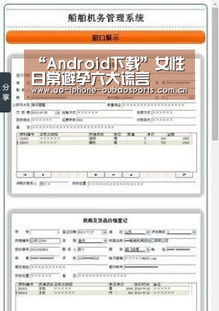 “Android下载”女性日常避孕六大谎言(图3) APP下载